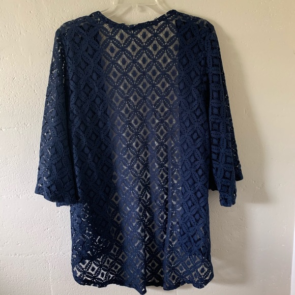 Lace/Crochet jacket cover up - Picture 2 of 6